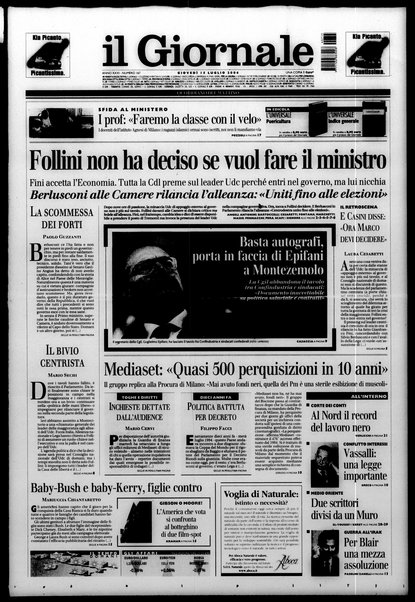 Il giornale : quotidiano del mattino